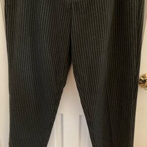 Banana Republic Pull On Grey Pinstripe Trousers Size 14